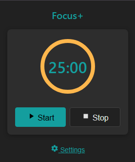 Focus+ Chrome Extension